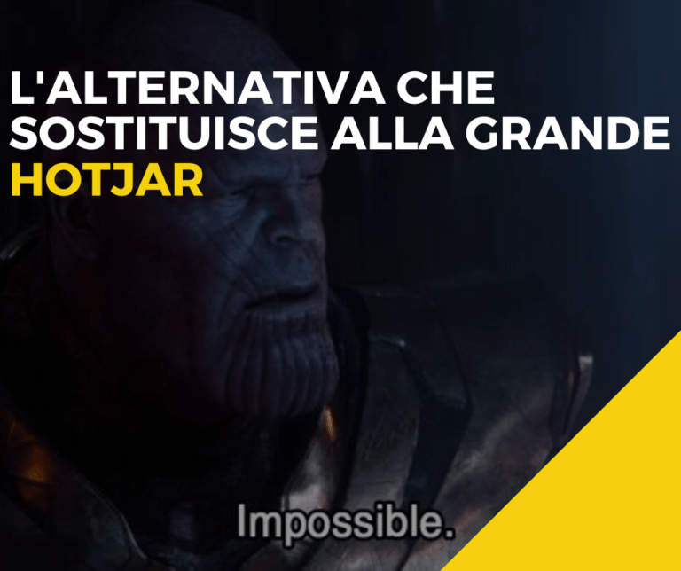 L'alternativa ad Hotjar, foto esplicativa di ciò che si troverà nell'articolo.